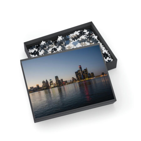 Downtown Detroit at Night puzzle