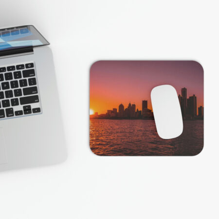 Downtown Detroit at Sunset Mouse Pad