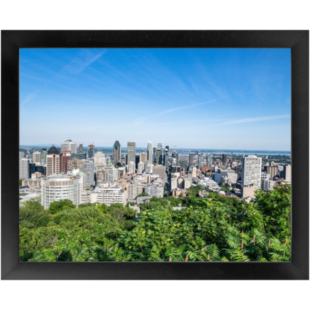 Downtown Montreal From Belvédère Kondiaronk Framed Print