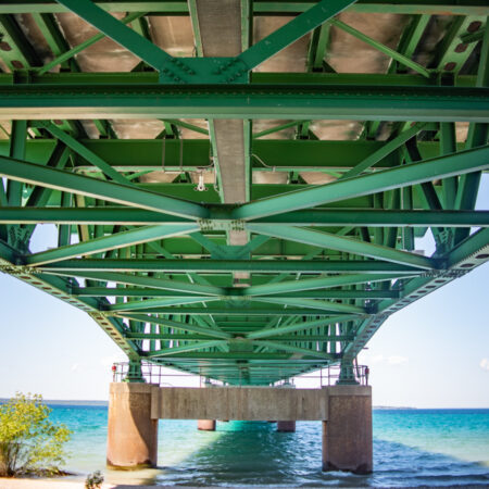 Under the Mackinac Bridge