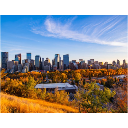 Fall Day Overlooking Downtown Calgary Professional Prints