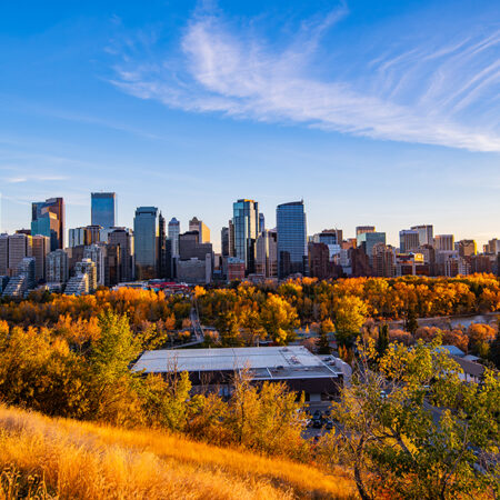 Fall Day Overlooking Downtown Calgary